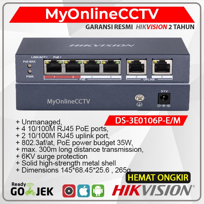 CCTV POE 8 Ports