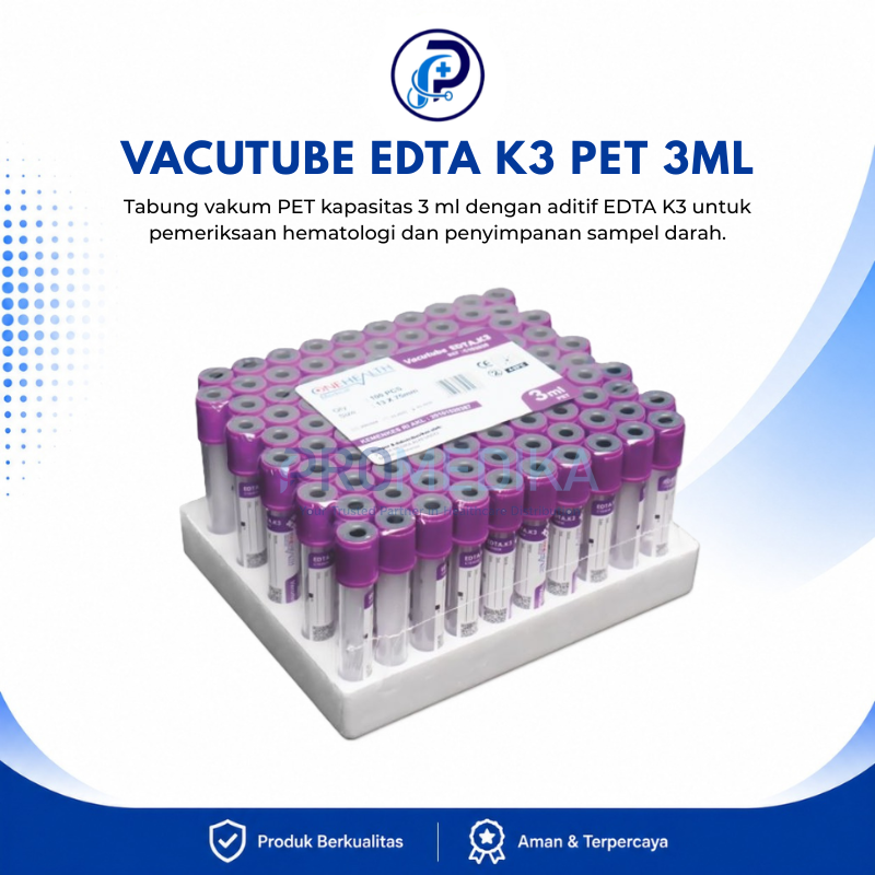 VACUTUBE EDTA K3 PET 3ML
