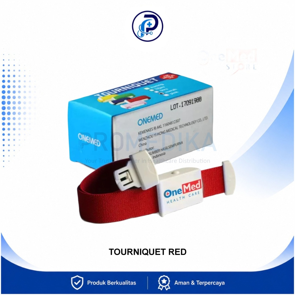Tourniquet OneMed Warna Merah