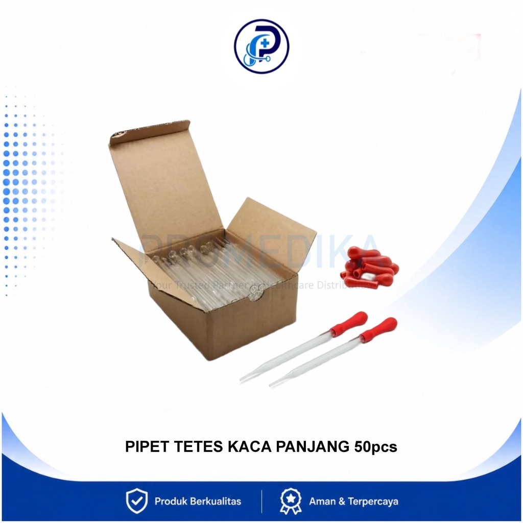 Pipet Tetes Kaca Panjang Box 50s