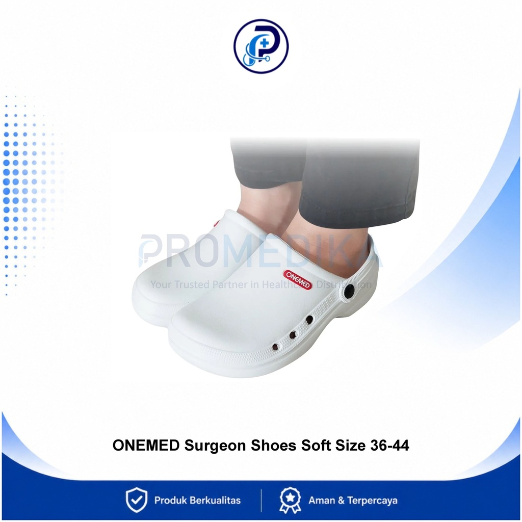 OneMed Surgeon Shoes Soft Size 36–44 Sepatu Sandal Dokter Perawat Operasi
