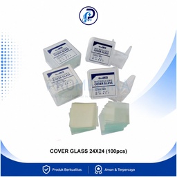 [OM-DPM-00026] Cover Glass OneLab Box Isi 100pcs Ukuran 24 x 24