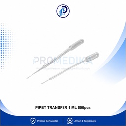 [OM-DPM-00045] Pipet Transfer Plastik OneMed 1ml Bag Isi 500pcs