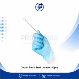 [OM-BMHP-00040] Cotton Swab Steril Jumbo Isi 100pcs